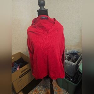 Tommy Hilfiger Red Pullover Sweater